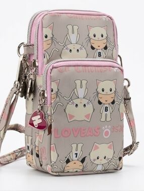 Crossbody Bag Phone Sleeve Concert Venue Festival Adjustable Strap Arm Wrist NWT